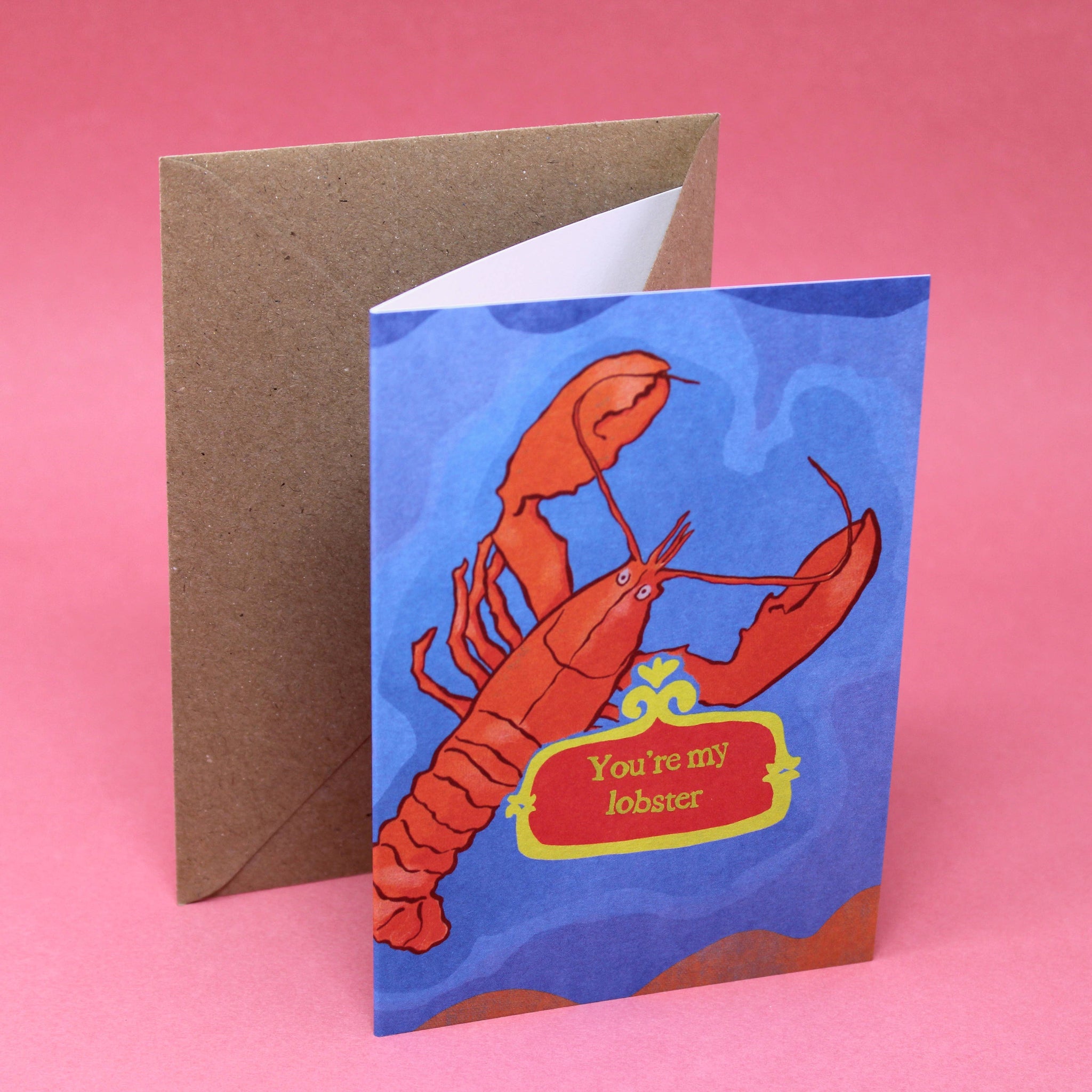 You're My Lobster Greetings Card