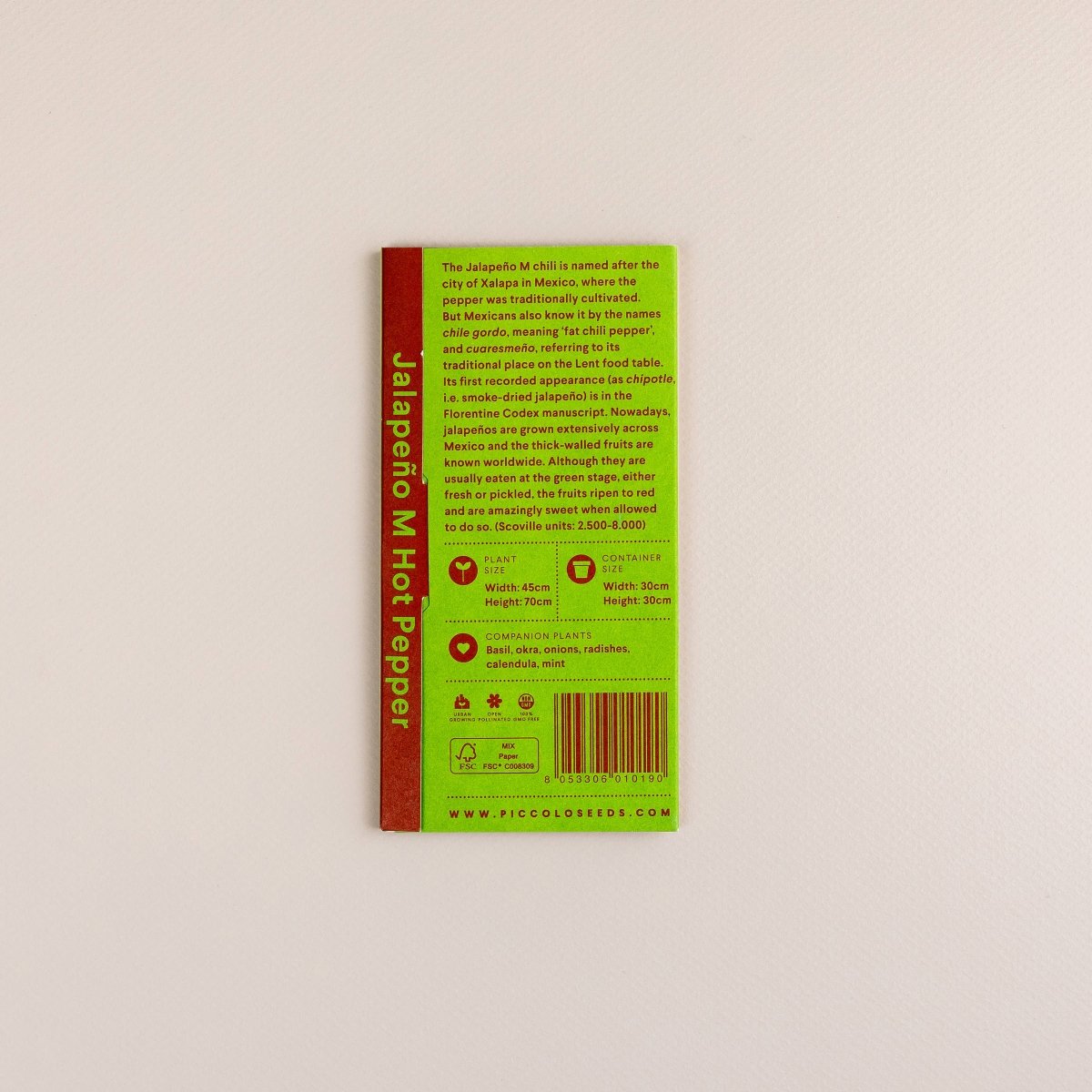 Hot Pepper Jalapeño M - Seeds