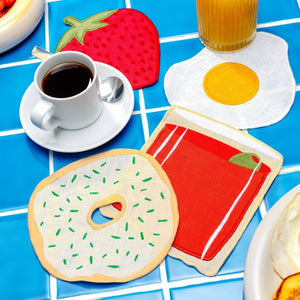 Brunch-Cocktailservietten – 4er-Set