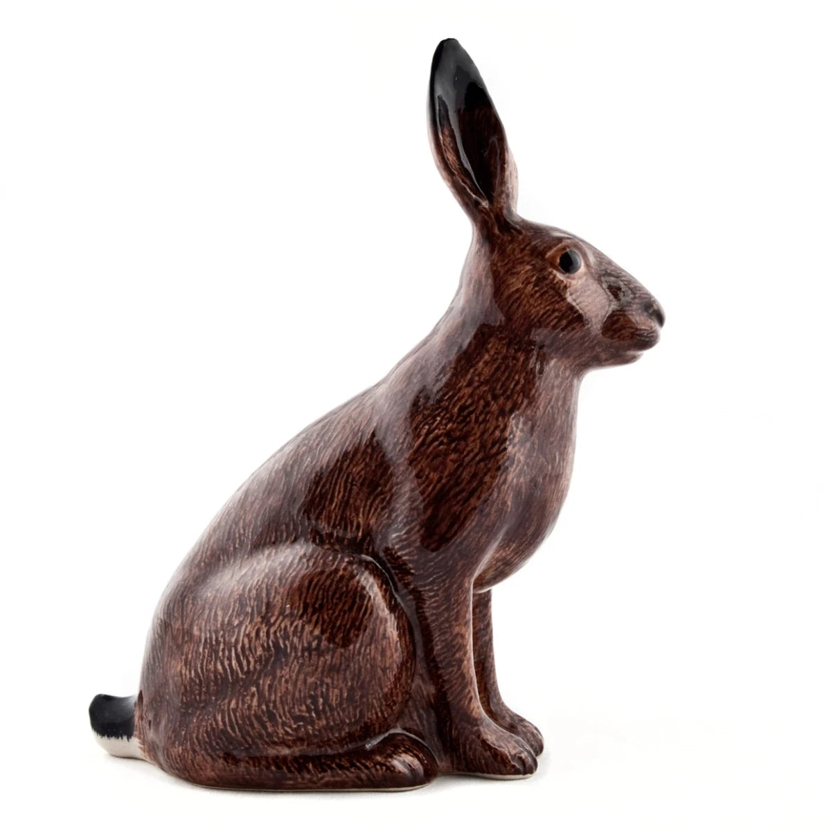 Quail Ceramics Hare Money Box featuring a cute hare figure with coin slot on its back, ceramic decorative coin bank for saving.
