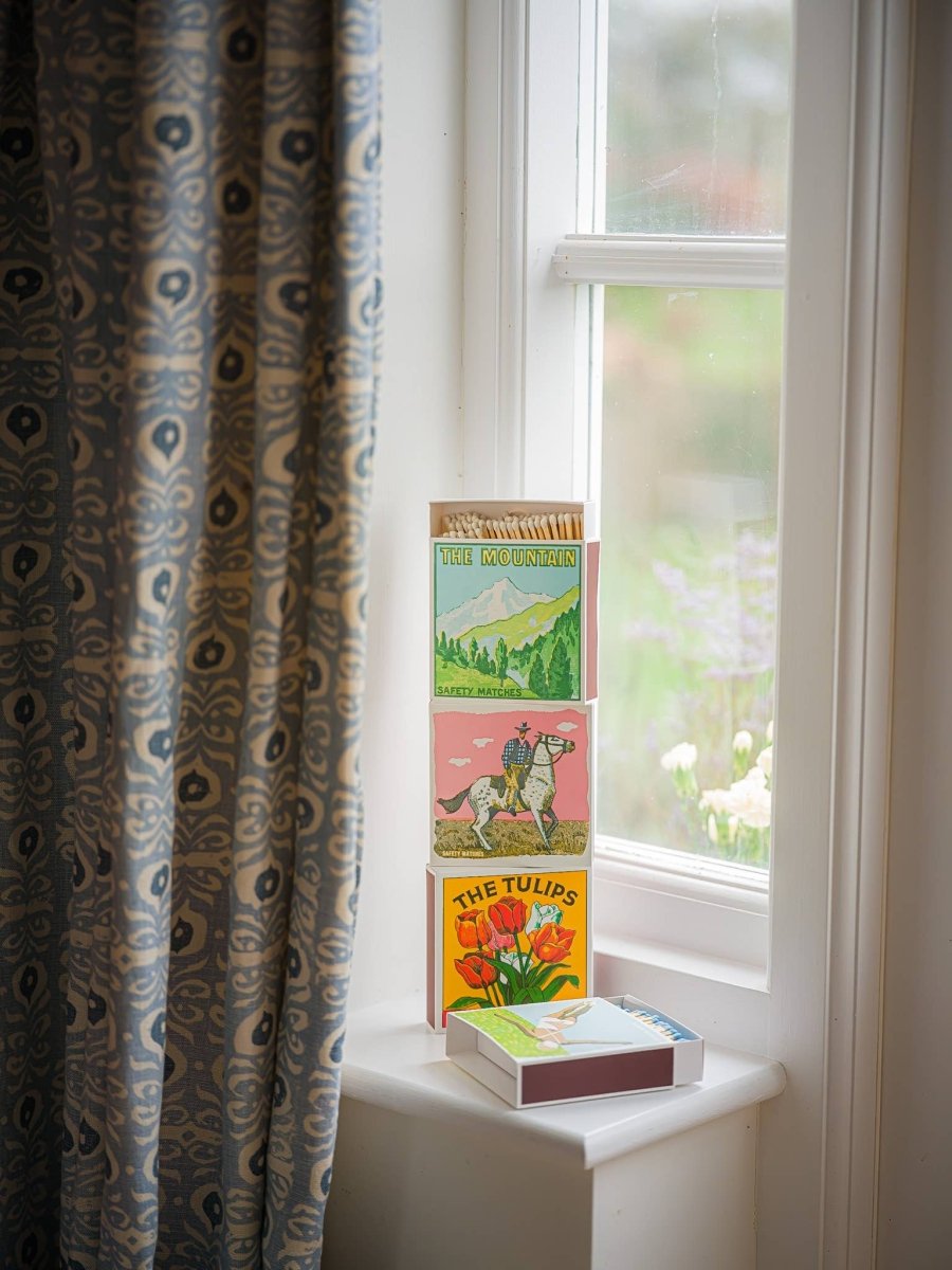 Pink Cowboy Matches | Square - Safety Matches