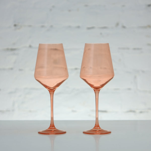 Coloured Wine Glass, Set of 2, Soft Copper