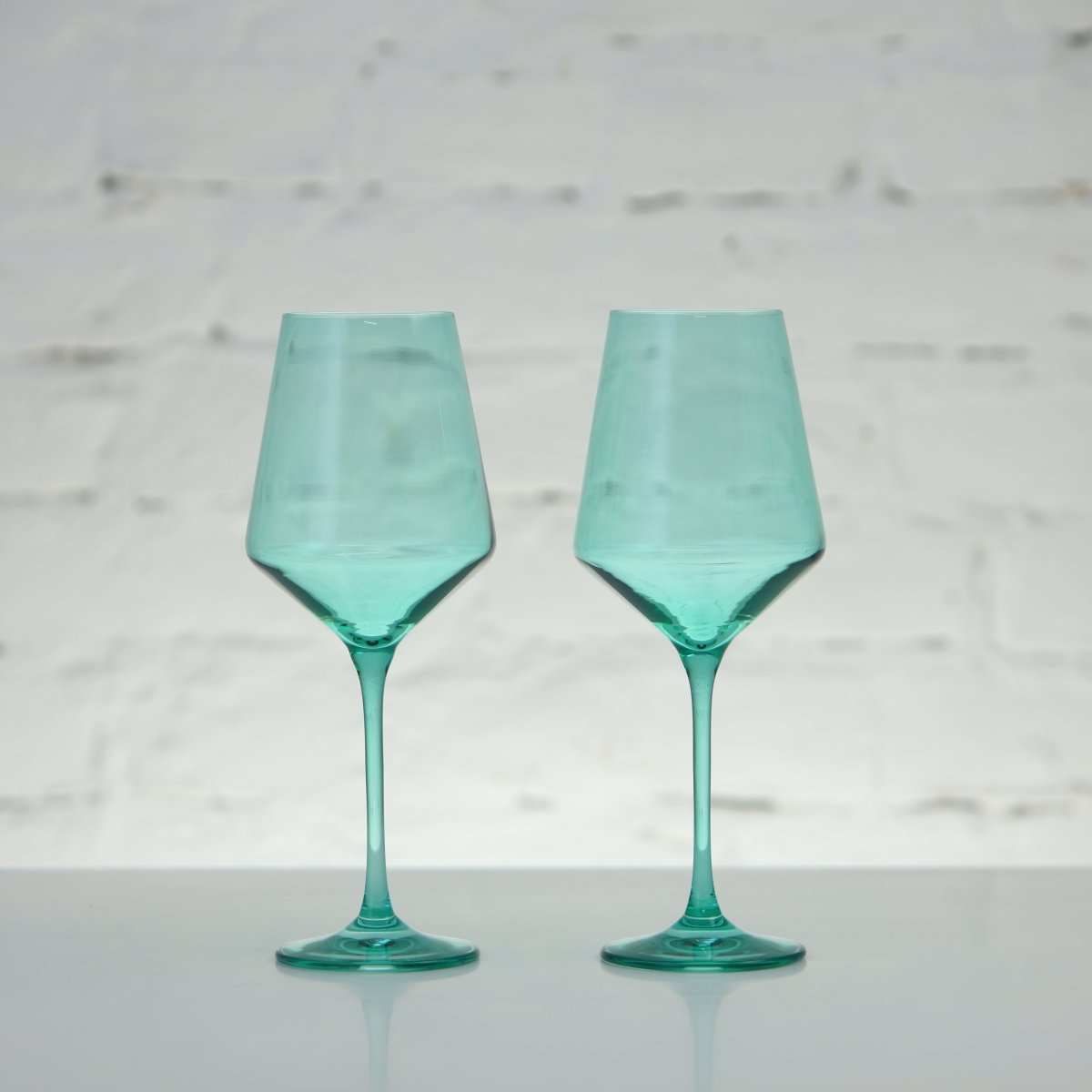 Farbige Weingläser, 2er Kombination - Celadon 