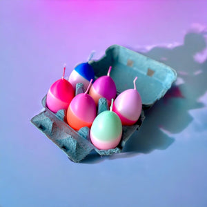 Dip Dye Eggs - Sixpack Candles