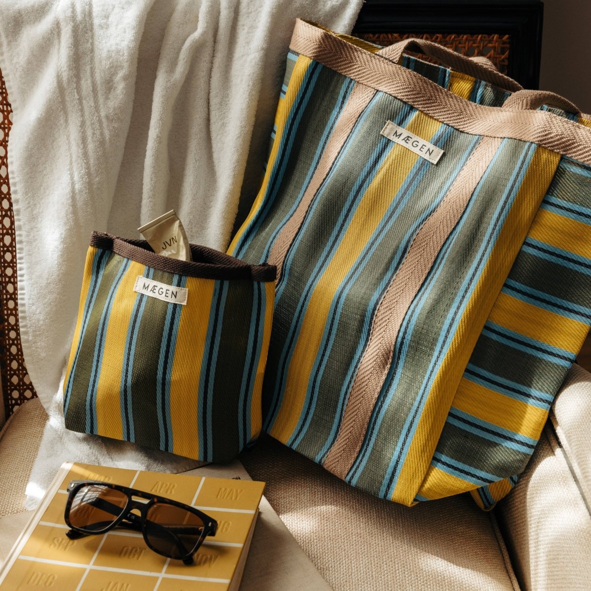 Everywhere Bag | Chocolate/ Yellow/ Olive