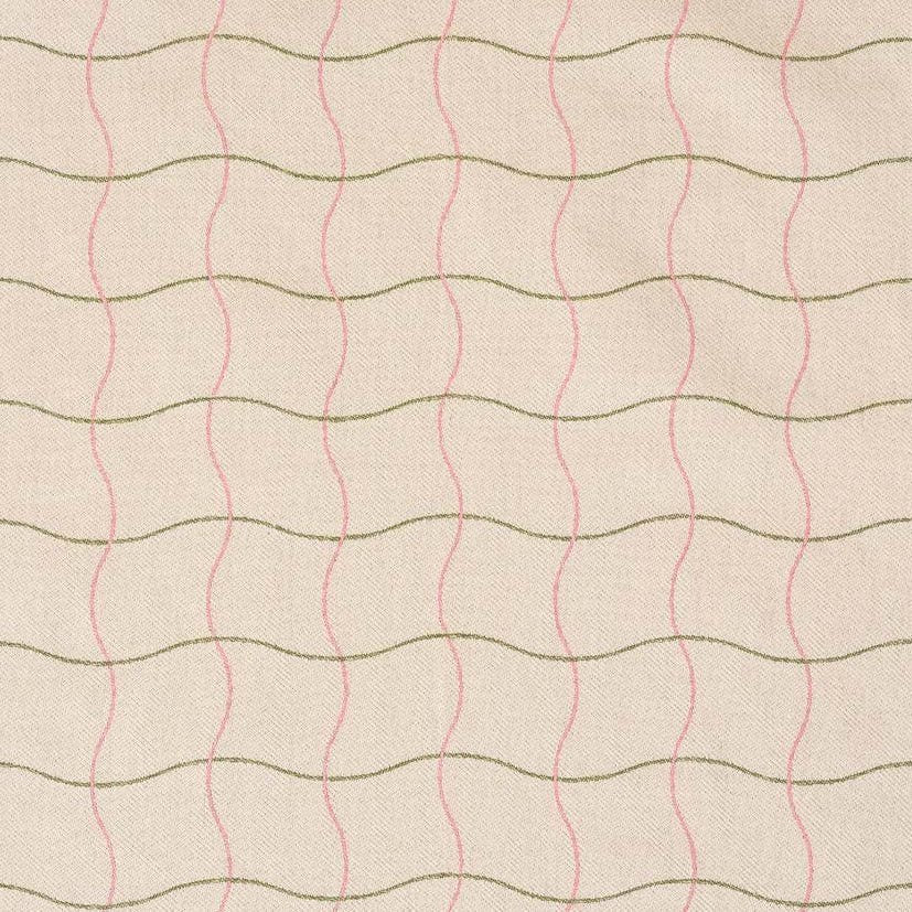 Textile pattern with wavy lines on a beige background
