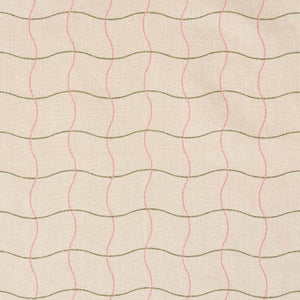 Textile pattern with wavy lines on a beige background