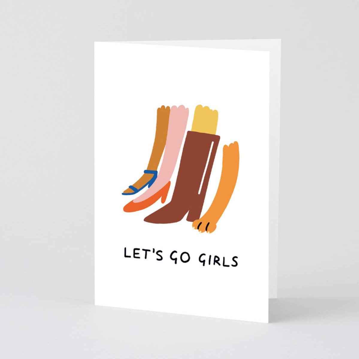 Let's Go Girls Greetings Card