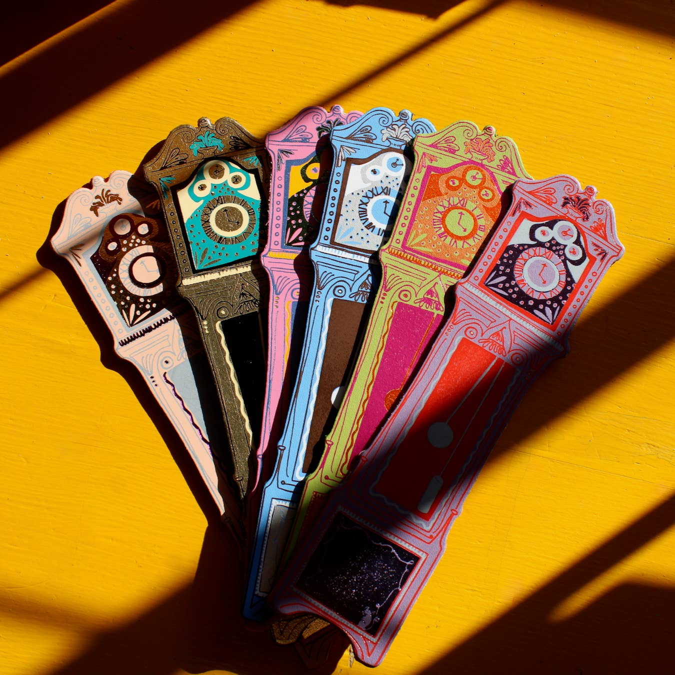 Grandfather Clock Bookmark: Cornflower