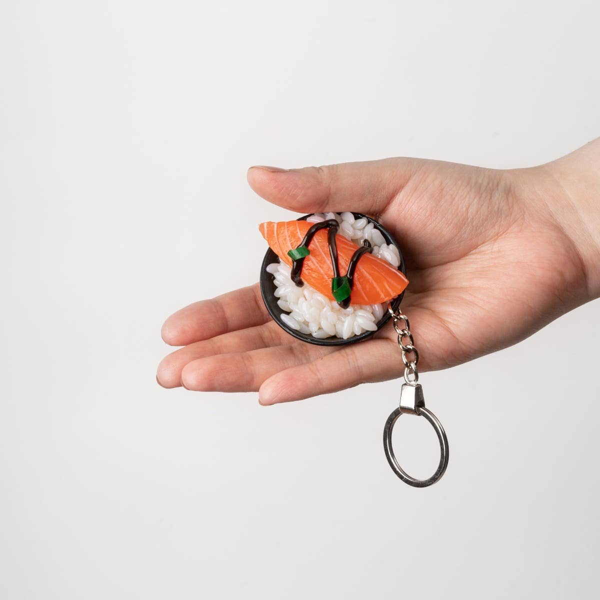 Keychain Salmon Sashimi Rice Bowl