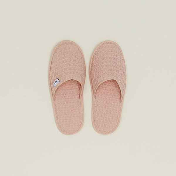 Simple Waffle Slippers - Blush: Small