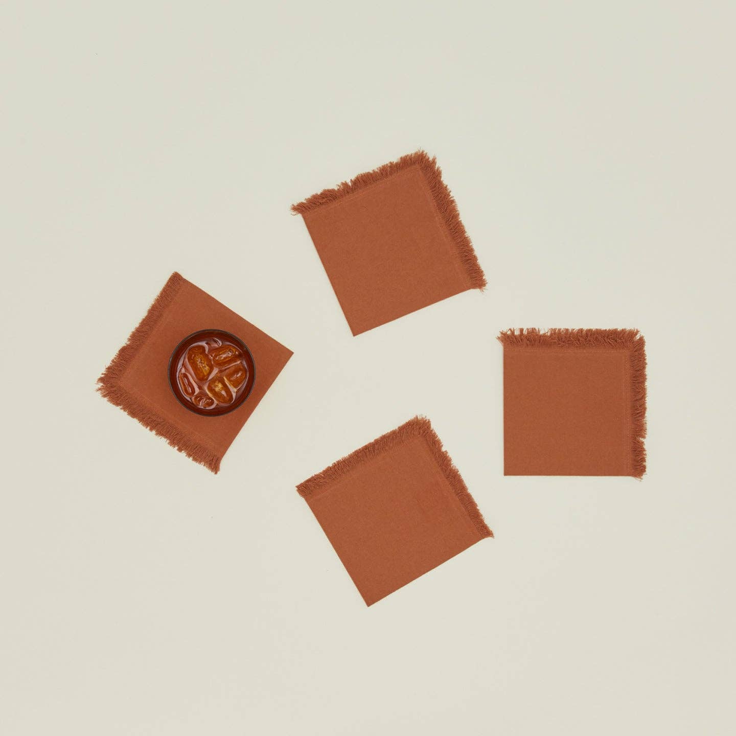 Essential Cocktail Napkins - Set of 4 - Terracota