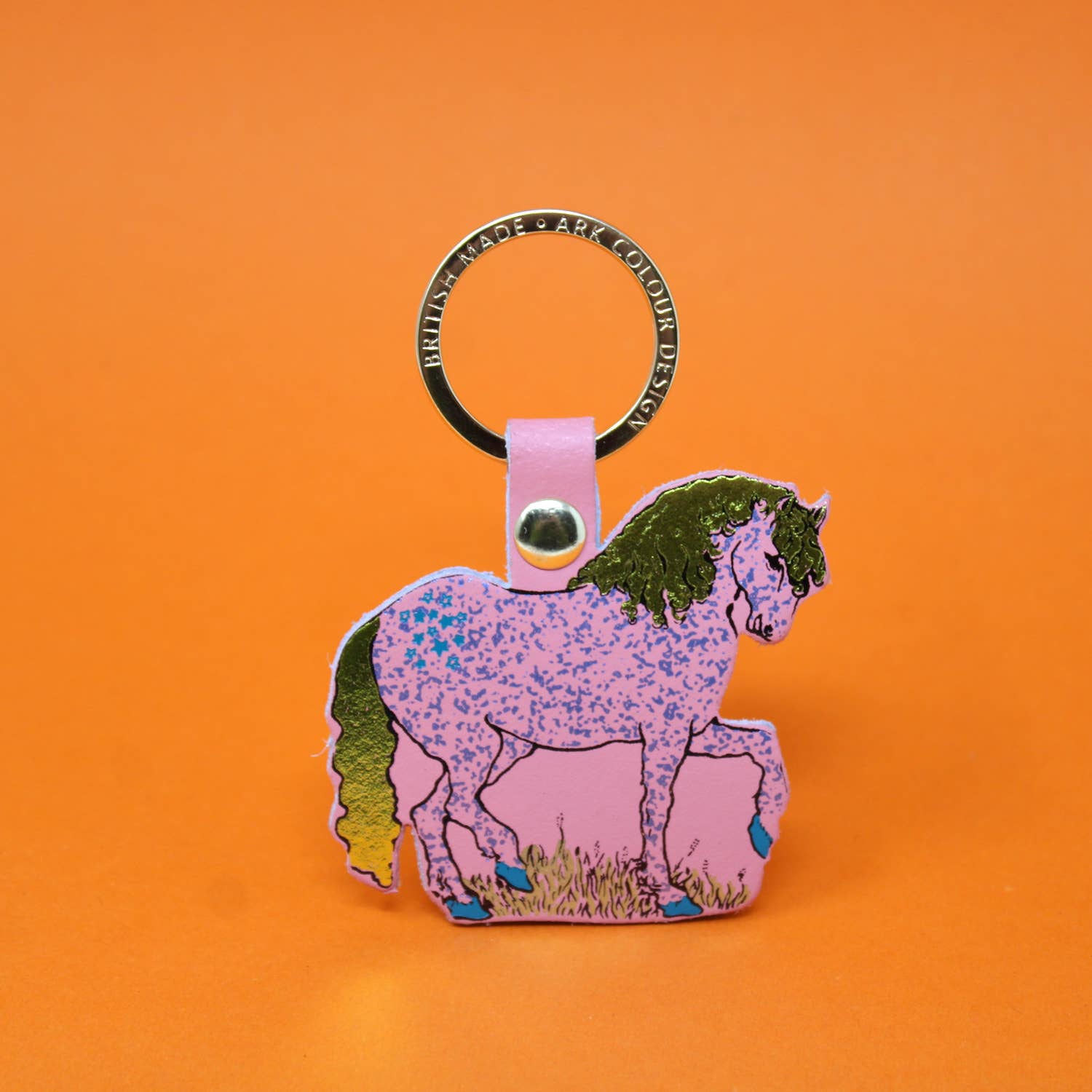 Horse Key Fob: Cream
