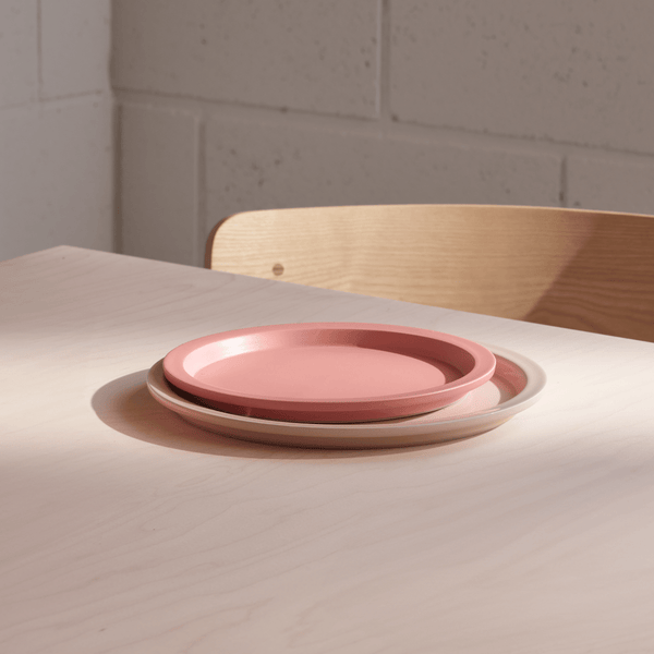 NEU Dinner Plate set of 2: Gloss Soft Pink