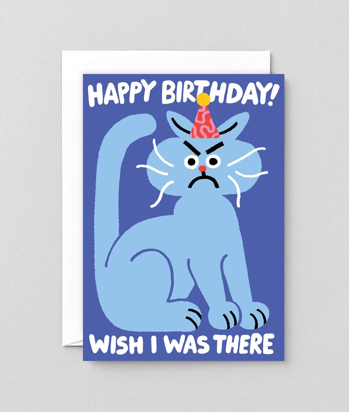 'Happy Birthday Wish I Was There' Greetings Card