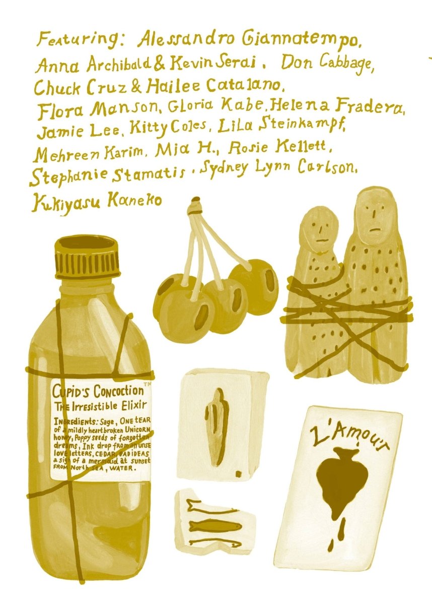 Apartamento Cookbook #10 Aphrodisiacs book by Apartamento Publishing, featuring a cover with vibrant design and culinary illustrations.