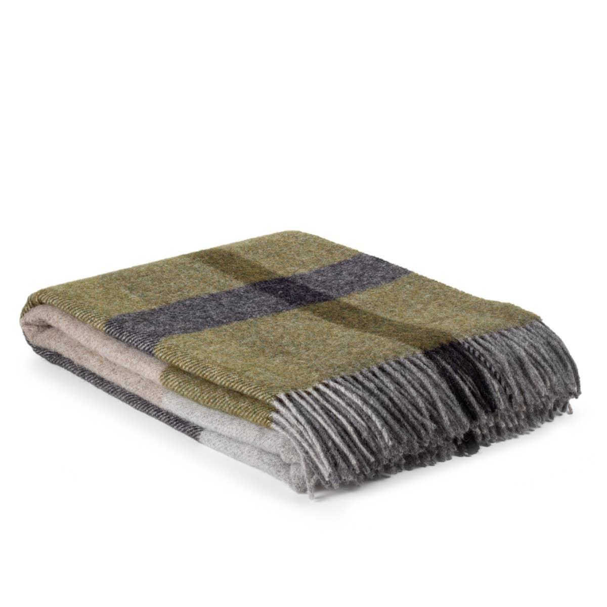 Lancelot Plaid Wool Throw