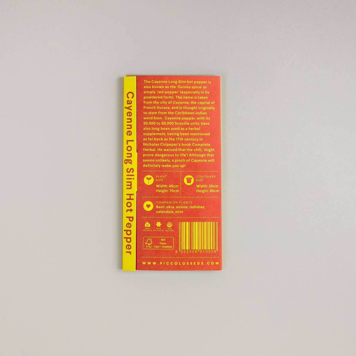 Hot pepper Cayenne Long Slim