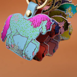 Horse Key Fob: Cream