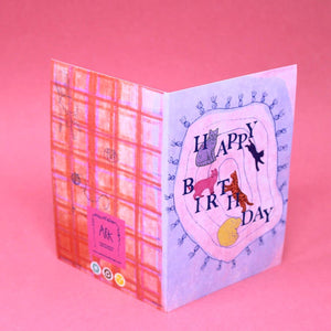 Happy Birthday Cats Greetings Card