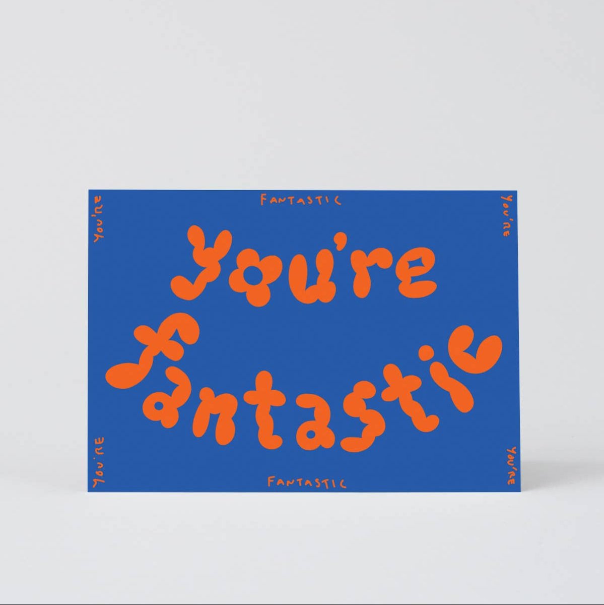 Grußkarte „Du bist fantastisch“ mit Prägung