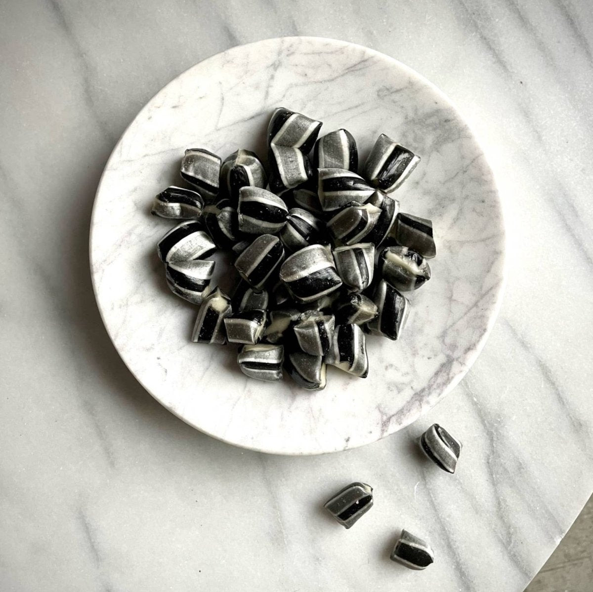 Marble Trinket  Tray - Pearl White