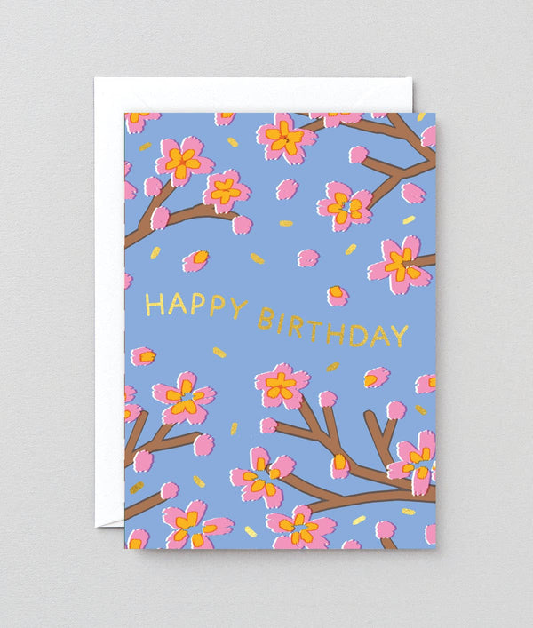 Happy Birthday Blossoms' Greetings Card