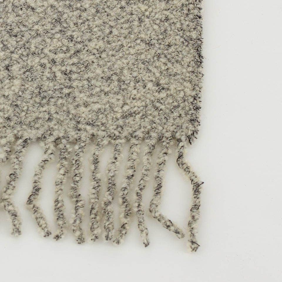 Paris Bouclé Wool Throw - Ivory