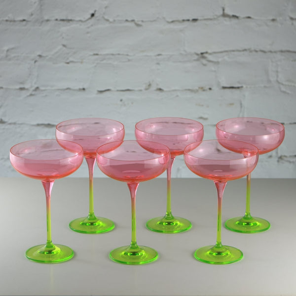 Farbige Cocktailgläser, 6er Set -  Sour Candy