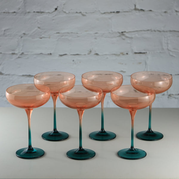 Farbige Cocktailgläser, 6er Set -  Oxidized Copper