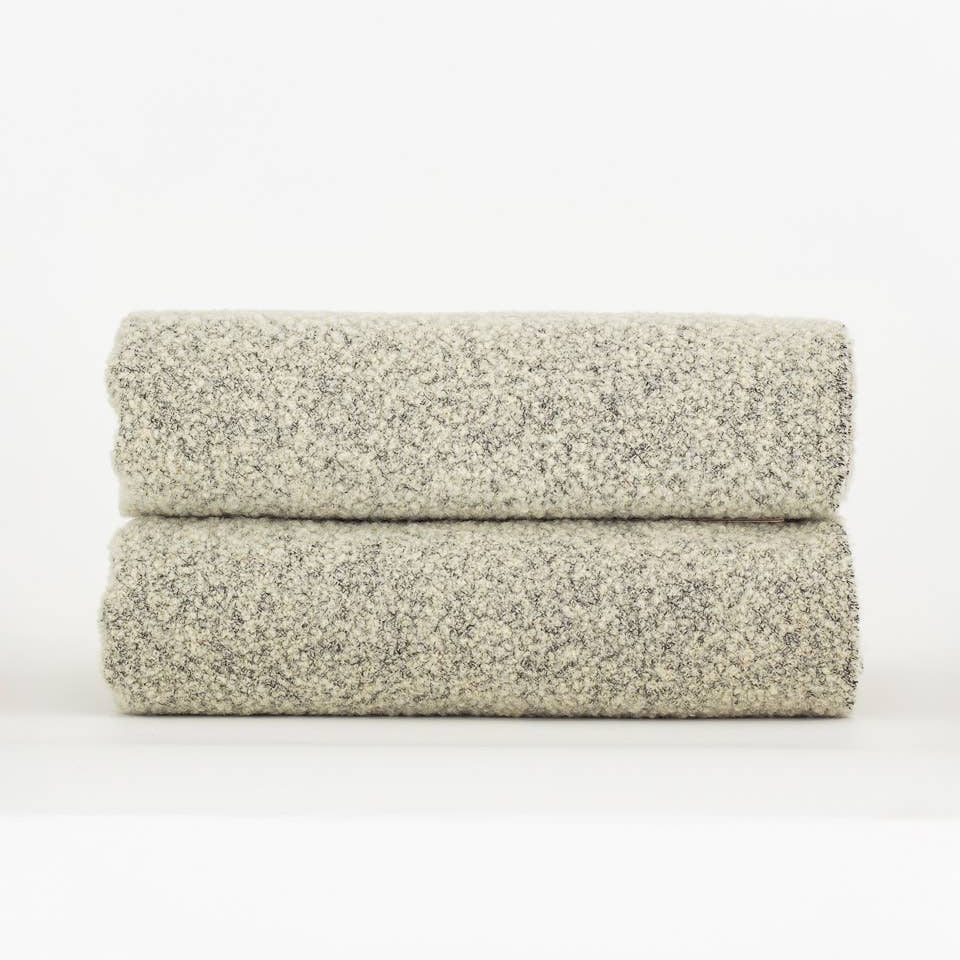 Paris Bouclé Wool Throw - Ivory
