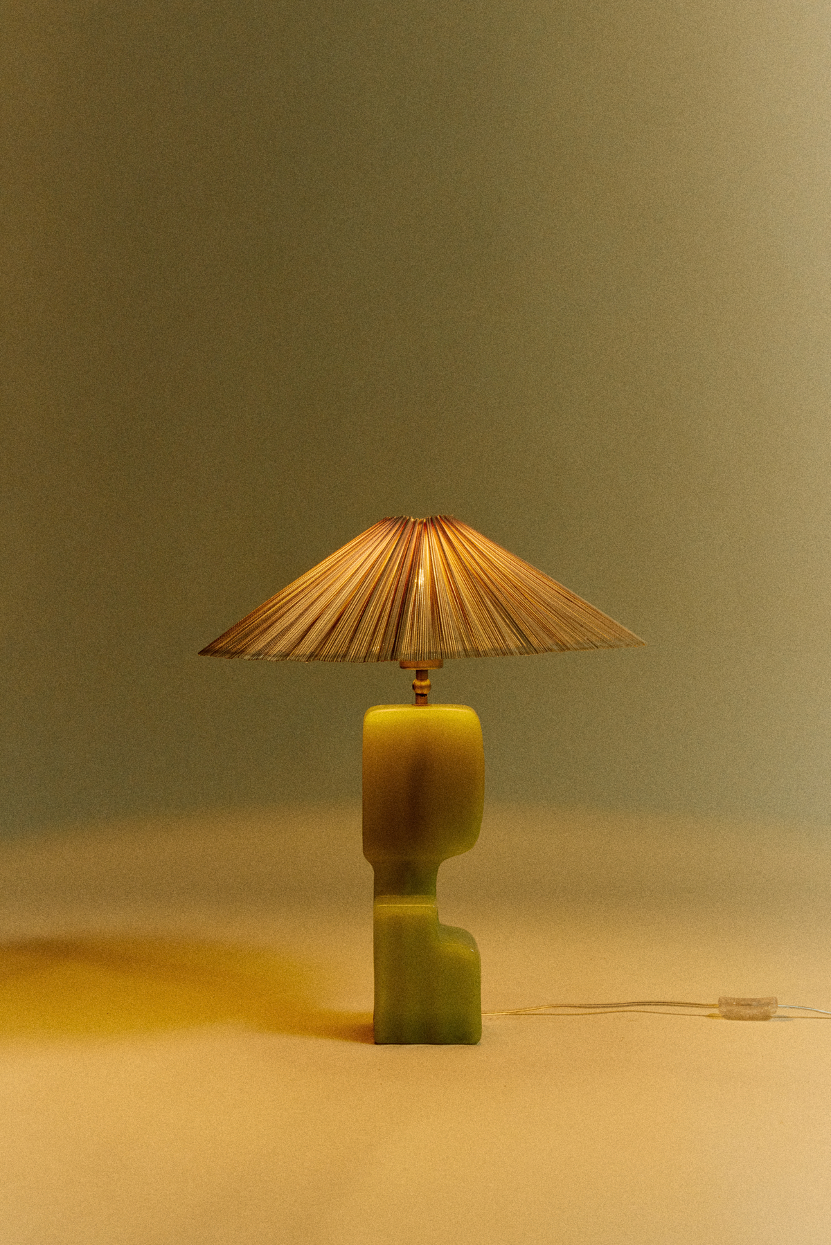 Plisse lamp shade Ivory