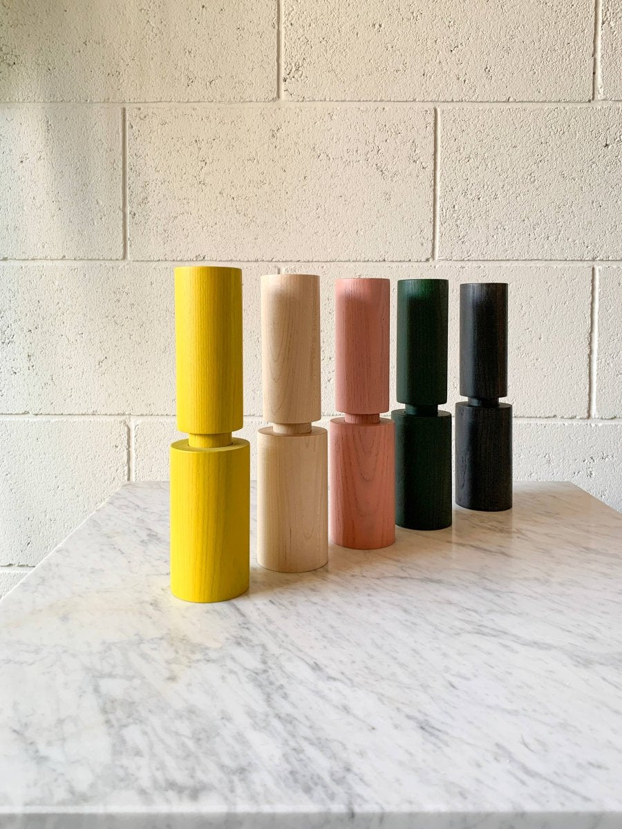 HOVE wood salt or pepper mill: Forest Green Ash