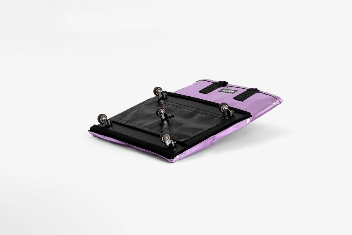 Large Hulken Bag in lilac with sturdy handles and spacious interior, perfect for daily use and stylish storage.