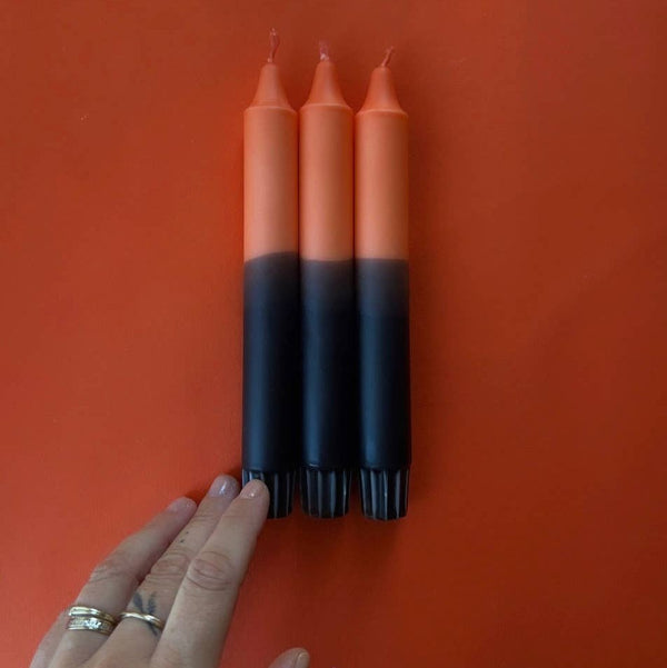 DIP DYE CANDLES SET OF 4
