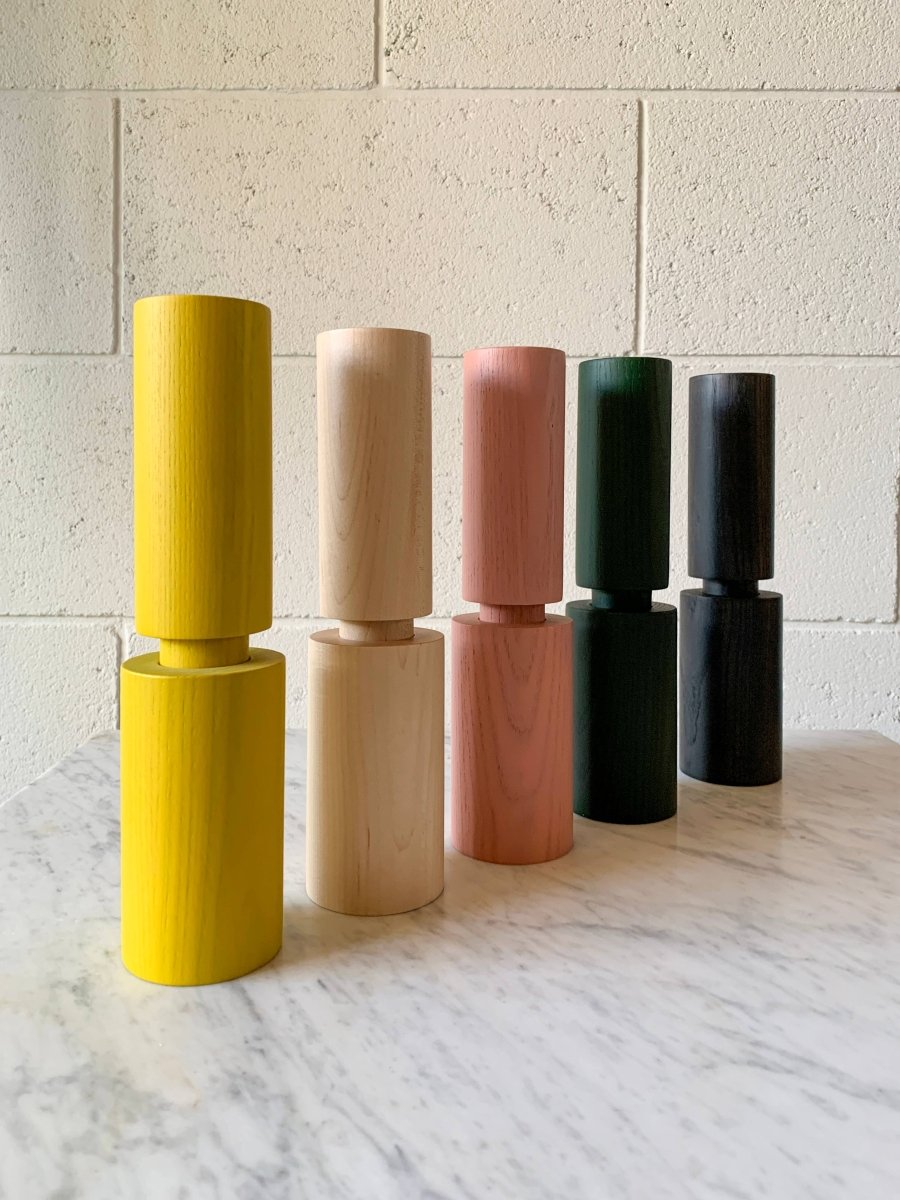 HOVE wood salt or pepper mill: Forest Green Ash