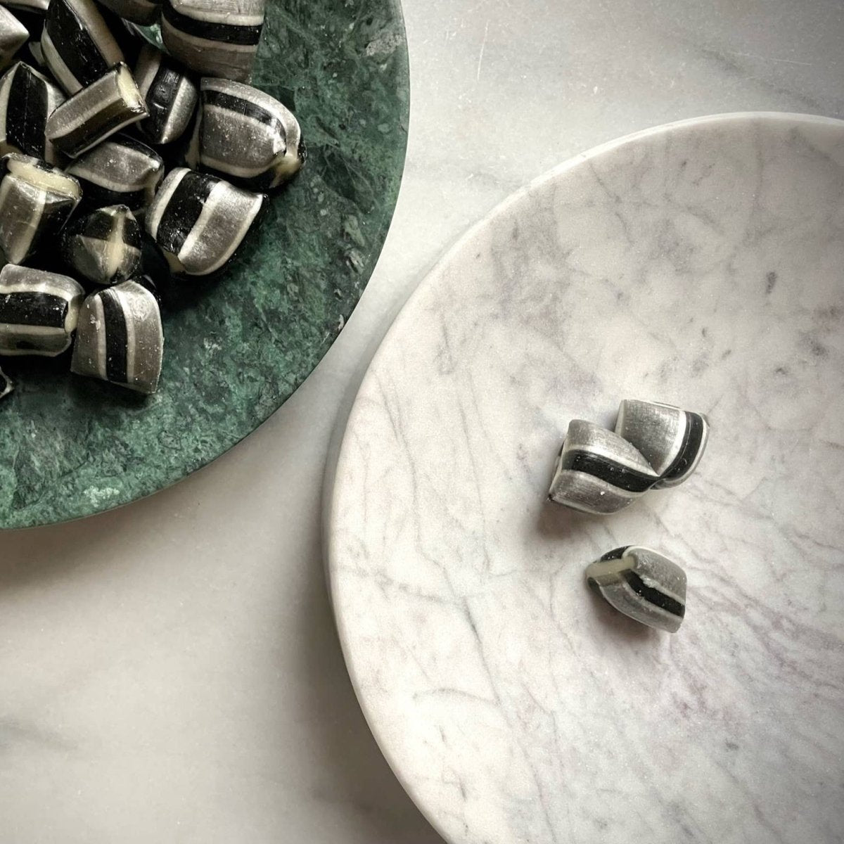 Marble Trinket  Tray - Pearl White