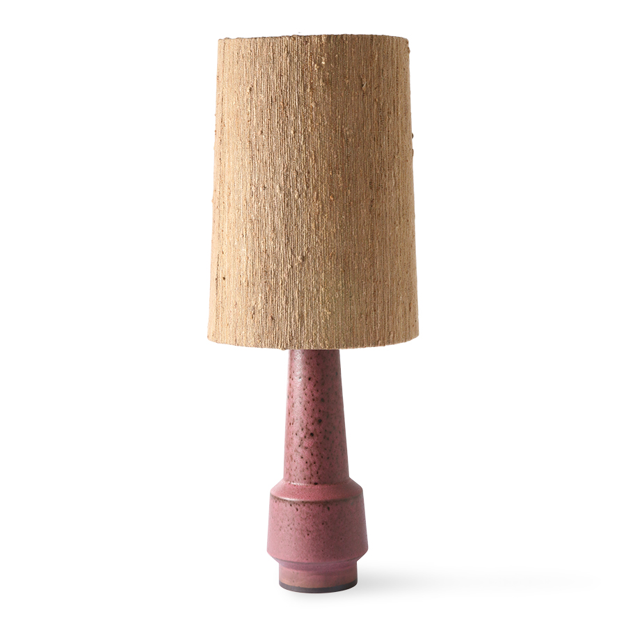 Cone lamp shade silk, brown, Ø32cm x h45cm