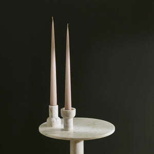 Marble Tealight and Taper Candle Holder: Forest Green
