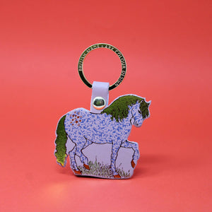 Horse Key Fob: Cream