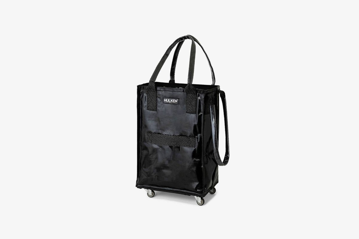 Black Hulken Small Bag with adjustable strap and compact design, perfect for everyday use.