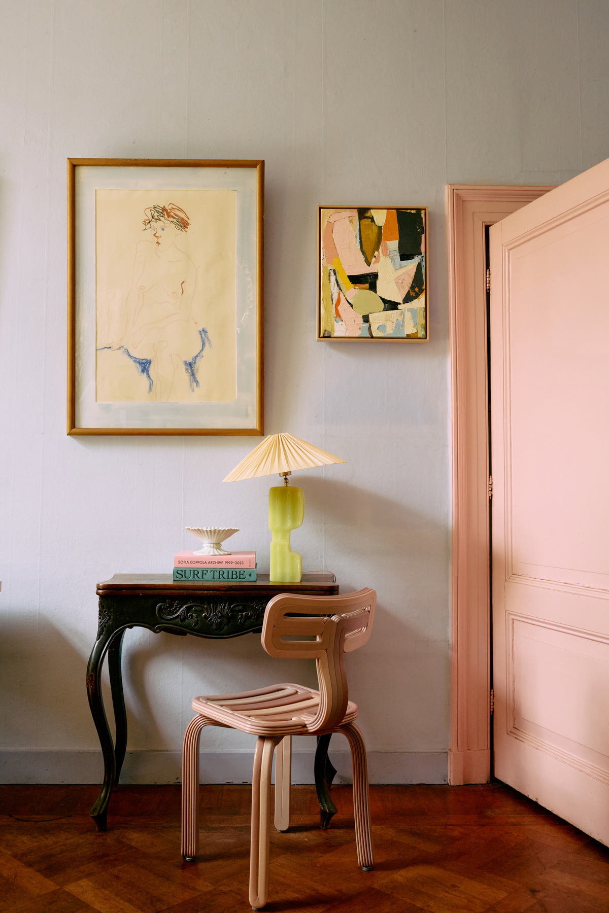 Plisse lamp shade Ivory