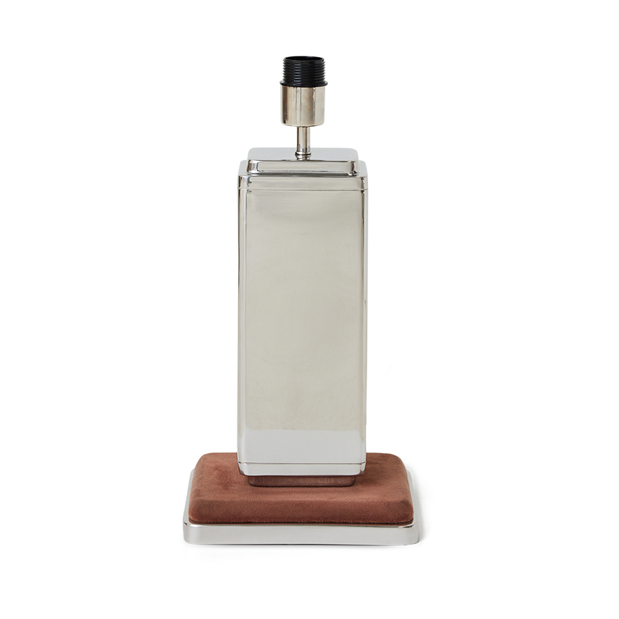 Brut Lamp Base Chrome
