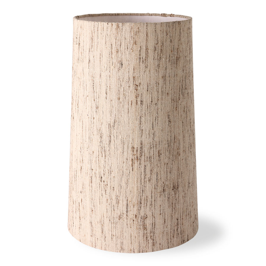 Cone Lamp Shade silk, Natural, Ø36cm x h58cm