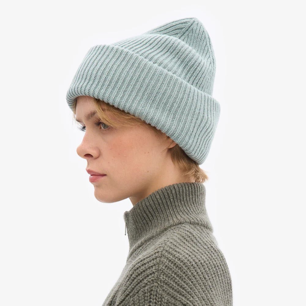 Nachhaltiges Beanie aus recycelter Merinowolle