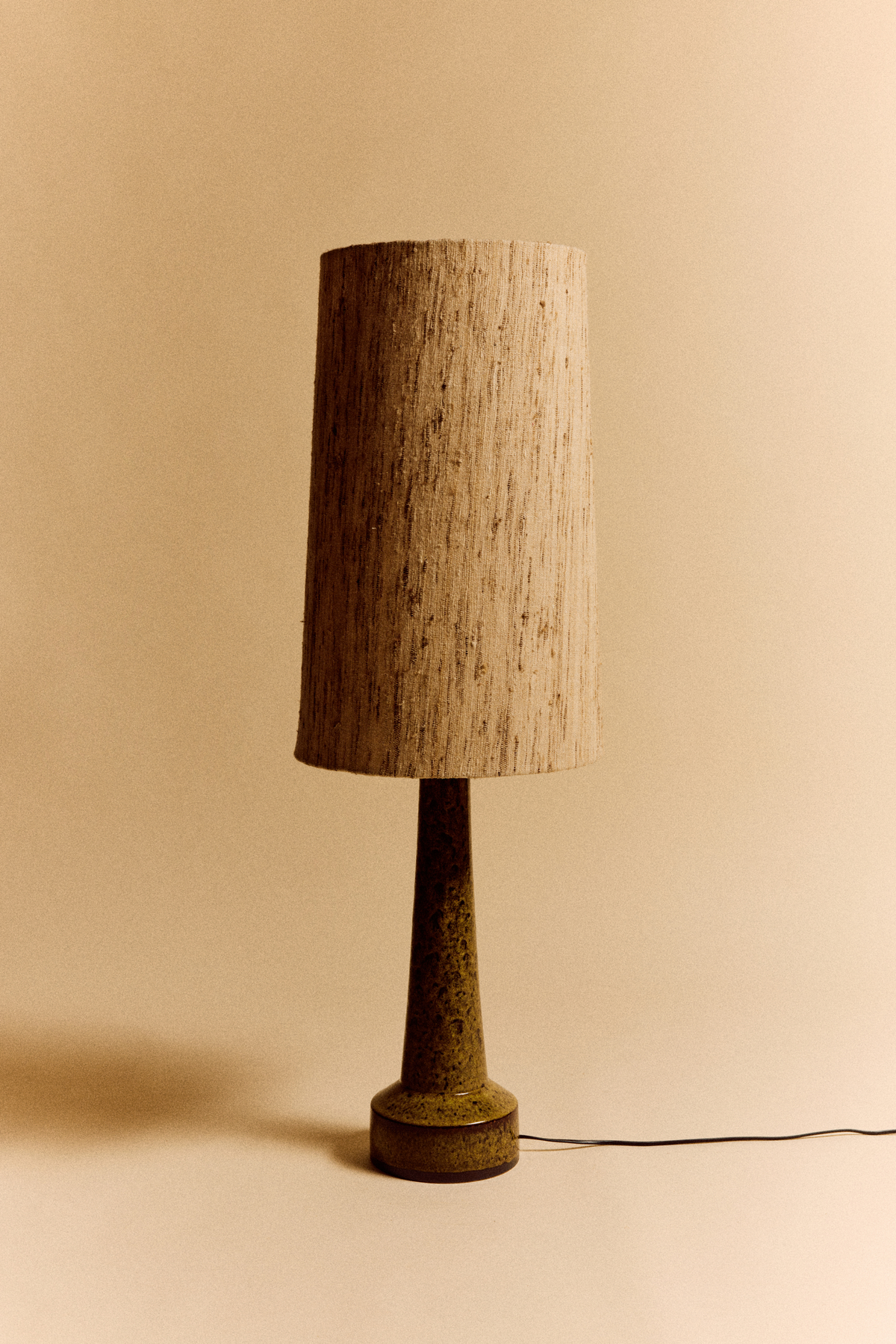 Cone Lamp Shade silk, Natural, Ø36cm x h58cm