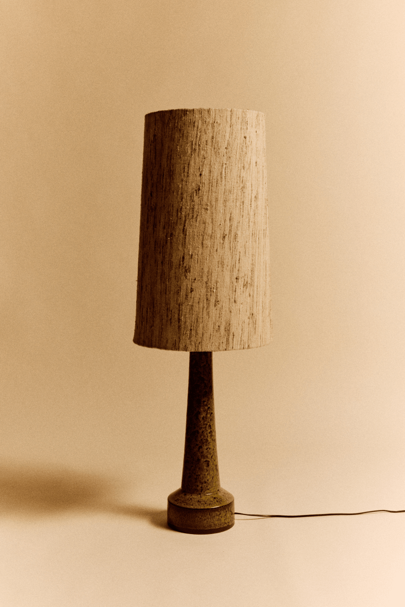 Cone Lamp Shade silk, Natural, Ø36cm x h58cm