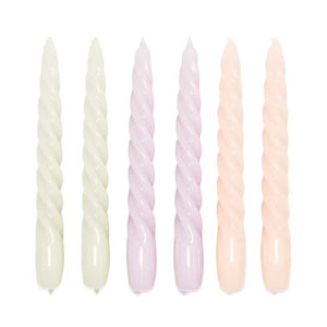 Candle Twist Glossy Set of 6