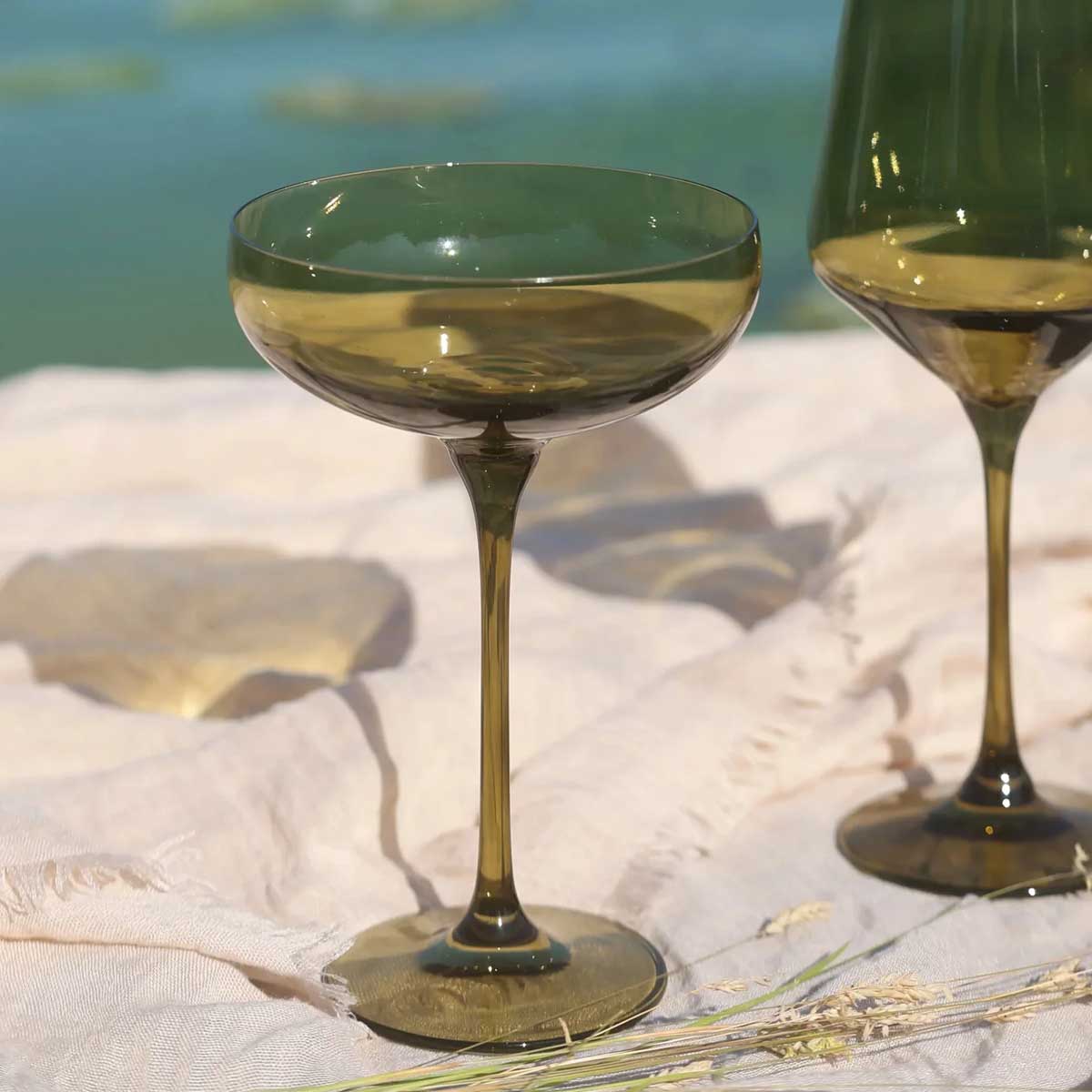 Coloured Cocktail Glasses, Set of 6 Pieces, Shadow Moon