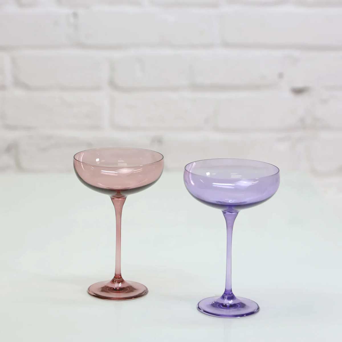 Coloured Cocktail Glasses, Combination Set of 2, Melodrama